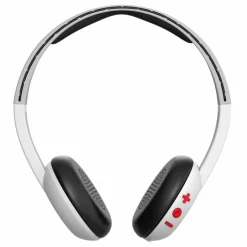 Skullcandy - Uproar - White / Gray - Bluetooth Wireless On-Ear Headphones with Microphone, Supreme Sound and Powerful Bass - Avvenice