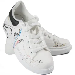 Snob Sneakers - Dancing Queen By Elisabetta Mastro - Sneakers - White Leather - Handmade in Italy - Luxury Exclusive Collection - Avvenice