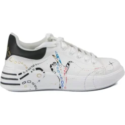 Snob Sneakers - Dancing Queen By Elisabetta Mastro - Sneakers - White Leather - Handmade in Italy - Luxury Exclusive Collection - Avvenice