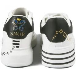 Snob Sneakers - Dancing Queen By Elisabetta Mastro - Sneakers - White Leather - Handmade in Italy - Luxury Exclusive Collection - Avvenice