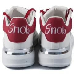 Snob Sneakers - Dilemma By Ludovica - Sneakers - White Leather - Handmade in Italy - Luxury Exclusive Collection - Avvenice