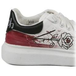 Snob Sneakers - La Vie En Roses By Veronica Moon - Sneakers - White Leather - Handmade in Italy - Luxury Exclusive Collection - Avvenice