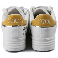 Snob Sneakers - Let's Be Snob By Veronica Moon - Sneakers - White Leather - Handmade in Italy - Luxury Exclusive Collection - Avvenice