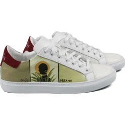 Snob Sneakers - Mama Africa By Veronica Moon - Sneakers - White Leather - Handmade in Italy - Luxury Exclusive Collection - Avvenice