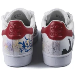 Snob Sneakers - NY Graffiti By XK - Sneakers - White Leather - Handmade in Italy - Luxury Exclusive Collection - Avvenice