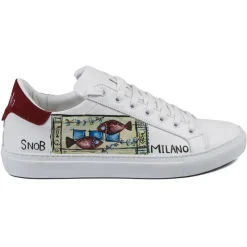 Snob Sneakers - Ocean's One By Veronica Moon - Sneakers - White Leather - Handmade in Italy - Luxury Exclusive Collection - Avvenice