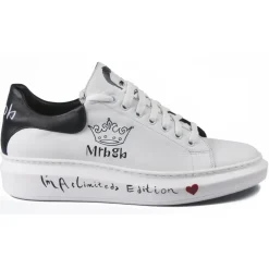 Snob Sneakers - Royal Rebel By Veronica Moon - Sneakers - White Leather - Handmade in Italy - Luxury Exclusive Collection - Avvenice