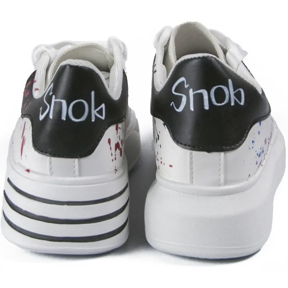 Snob Sneakers - True Colors By Veronica Moon - Sneakers - White Leather - Handmade in Italy - Luxury Exclusive Collection - Avvenice