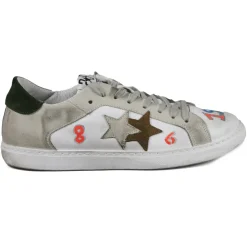 Snob Sneakers - You Are A Shining Star By XK - White Leather - Handmade in Italy - Luxury Exclusive Collection - Avvenice