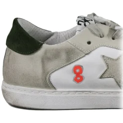 Snob Sneakers - You Are A Shining Star By XK - White Leather - Handmade in Italy - Luxury Exclusive Collection - Avvenice