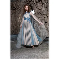 Sofia Provera - Azzurra - Dress - Luxury Exclusive Collection - Haute Couture Made in Italy - Luxury High Quality Dress - Avvenice