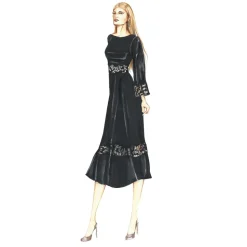 Sofia Provera - Ossidiana - Dress - Luxury Exclusive Collection - Haute Couture Made in Italy - Luxury High Quality Dress - Avvenice