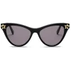 Stella McCartney - Black Cat Eye Sunglasses - Black - Sunglasses - Stella McCartney Eyewear - Avvenice