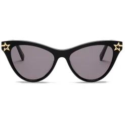 Stella McCartney - Black Cat Eye Sunglasses - Black - Sunglasses - Stella McCartney Eyewear - Avvenice