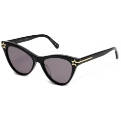 Stella McCartney - Black Cat Eye Sunglasses - Black - Sunglasses - Stella McCartney Eyewear - Avvenice