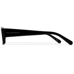 Stella McCartney - Glossy Black Square Sunglasses - Black - Sunglasses - Stella McCartney Eyewear - Avvenice