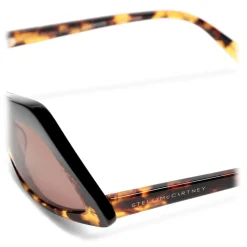 Stella McCartney - Havana Rectangular Sunglasses - Havana - Sunglasses - Stella McCartney Eyewear - Avvenice