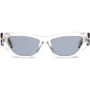 Stella McCartney - Shiny Transparent Round Sunglasses - Grey - Sunglasses - Stella McCartney Eyewear - Avvenice