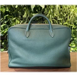 Suèi - Bag of Calf Leather - Emerald - Handmade in Italy - Luxury Exclusive Collection - Avvenice