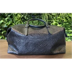 Suèi - Bag of Calf Leather - Black - Handmade in Italy - Luxury Exclusive Collection - Avvenice