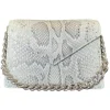Suèi - Bag of Medium Size of Python Leather - Grey - Handmade in Italy - Luxury Exclusive Collection - Avvenice