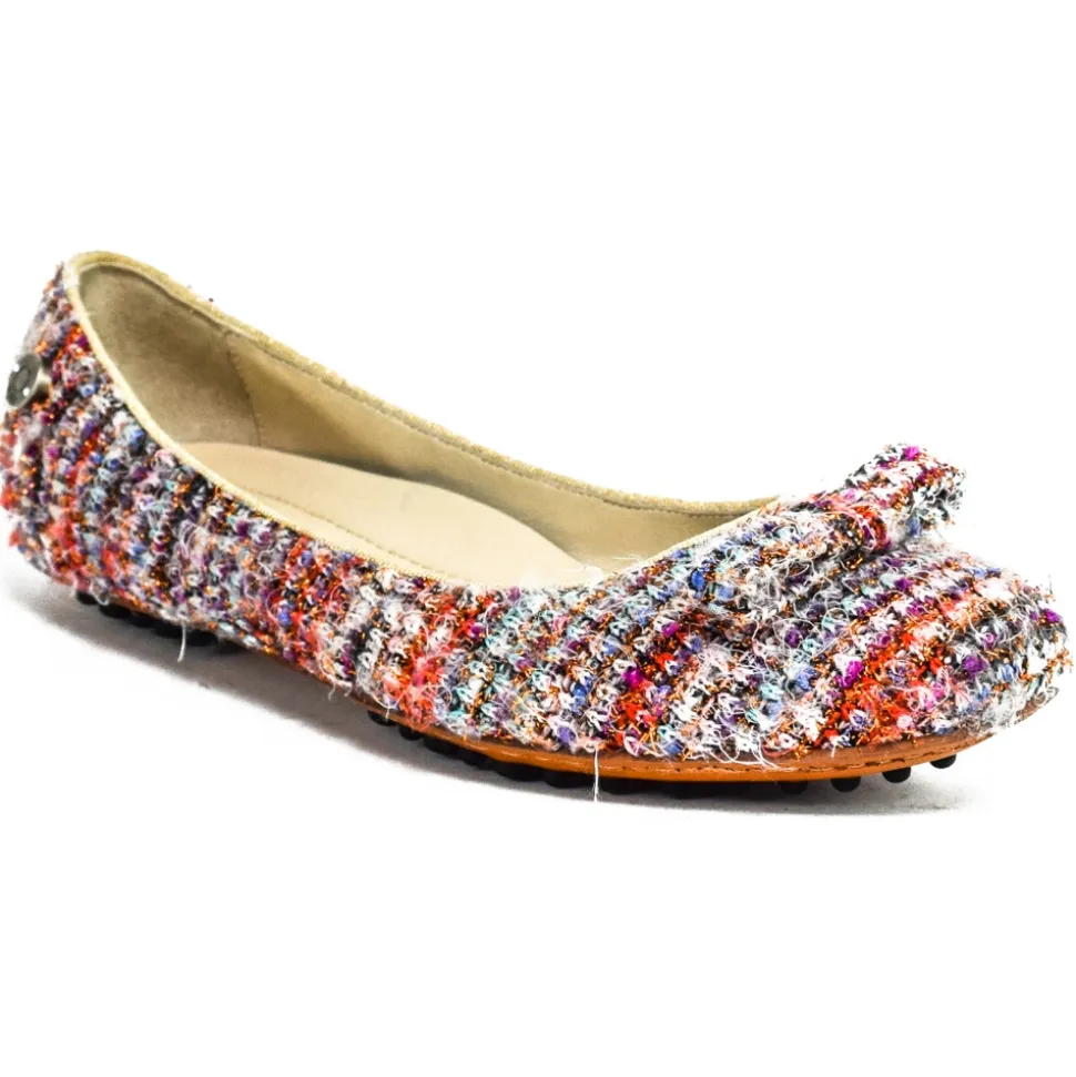 Suèi - Ballerina Multicolor with Car Shoes Sole - Handmade in Italy - Luxury Exclusive Collection - Avvenice