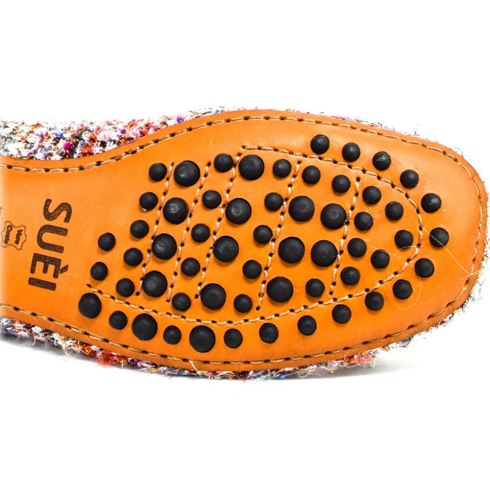 Suèi - Ballerina Multicolor with Car Shoes Sole - Handmade in Italy - Luxury Exclusive Collection - Avvenice