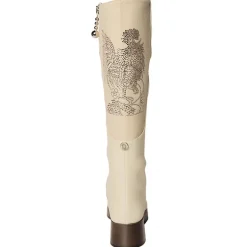 Suèi - Beige Boots with Rhinestone Rooster - Beige - Dark Brown - Handmade in Italy - Luxury Exclusive Collection - Avvenice