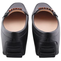 Suèi - Black Moccasins With Bullets -  Handmade in Italy - Luxury Exclusive Collection - Avvenice