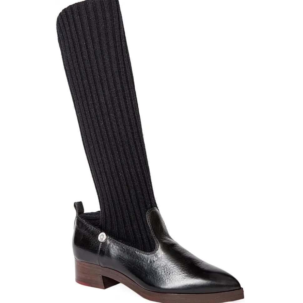 Suèi - Boots with Bootleg Cashemir Socks - Black - Dark Brown - Handmade in Italy - Luxury Exclusive Collection - Avvenice