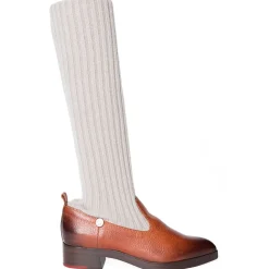 Suèi - Boots With Bootleg Cashemir Socks - Beige - Dark Brown - Handmade in Italy - Luxury Exclusive Collection - Avvenice