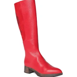 Suèi - Boots with Rhinestone Rooster - Red - Black - Handmade in Italy - Luxury Exclusive Collection - Avvenice