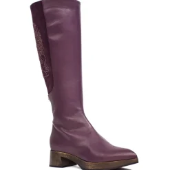 Suèi - Bordeaux Boots with Rhinestone Rooster - Bordeaux - Dark Brown - Handmade in Italy - Luxury Exclusive Collection - Avvenice