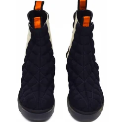 Suèi - Chelsea Boots of Padded Tech Fabrics - Orange - Beige - Black - Handmade in Italy - Luxury Exclusive Collection - Avvenice