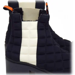 Suèi - Chelsea Boots of Padded Tech Fabrics - Orange - Beige - Black - Handmade in Italy - Luxury Exclusive Collection - Avvenice