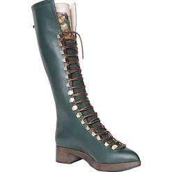 Suèi - High Lace-Ups Boots with Setters Art Printing - Handmade in Italy - Luxury Exclusive Collection - Avvenice