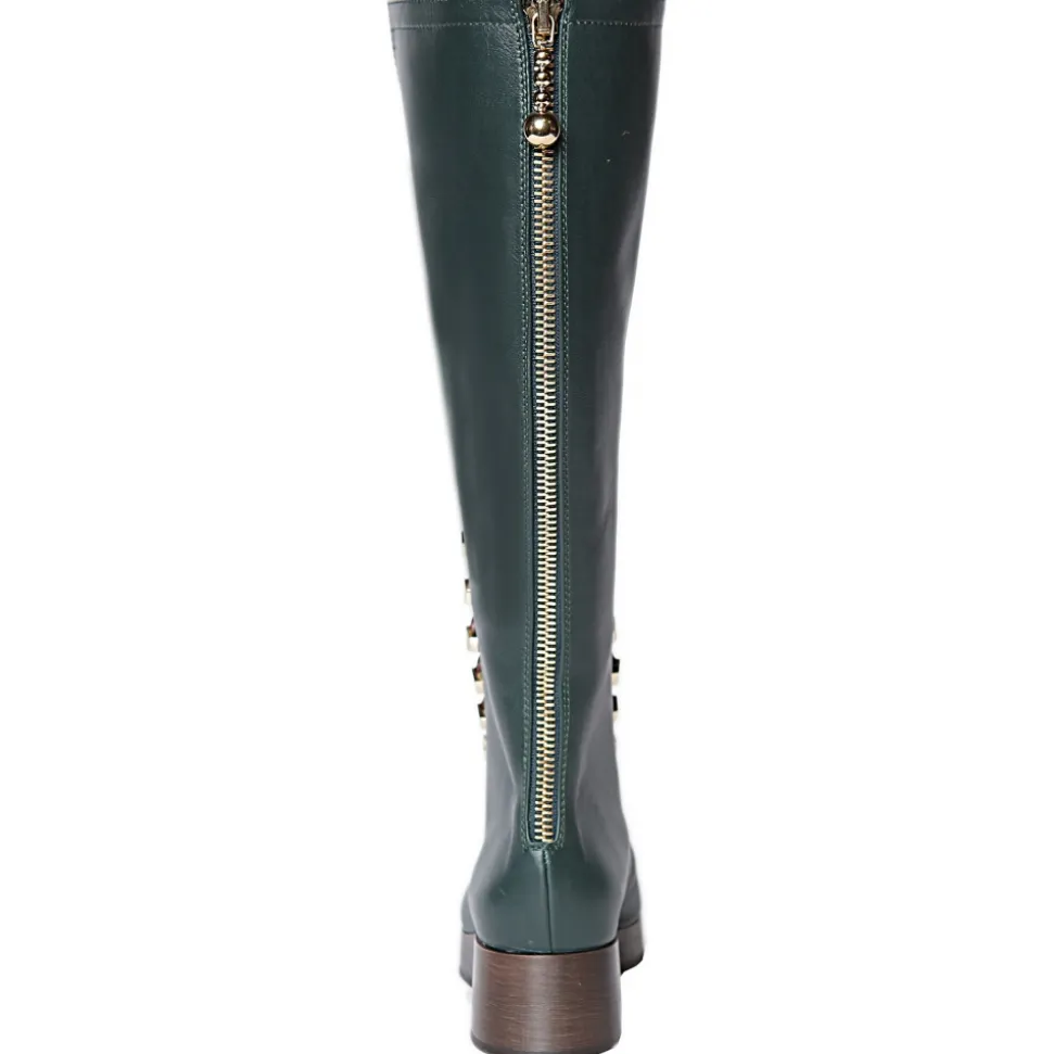 Suèi - High Lace-Ups Boots with Setters Art Printing - Handmade in Italy - Luxury Exclusive Collection - Avvenice