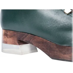 Suèi - High Lace-Ups Boots with Fur Details and Transparent Heels - Handmade in Italy - Luxury Exclusive Collection - Avvenice