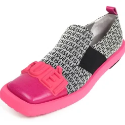 Suèi - Loafers of Bi-Color Jasquard with Fuxia Tou - Handmade in Italy - Luxury Exclusive Collection - Avvenice