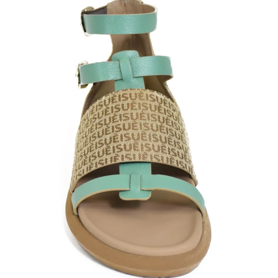 Suèi - Sandals of Bi-Color Jacquard - Handmade in Italy - Luxury Exclusive Collection - Avvenice