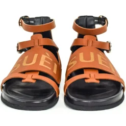 Suèi - Sandals of Fussbett Structure Colour Terracotta - Handmade in Italy - Luxury Exclusive Collection - Avvenice