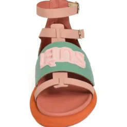 Suèi - Sandals of Tiffany/Rose with Patch Suèi - Handmade in Italy - Luxury Exclusive Collection - Avvenice