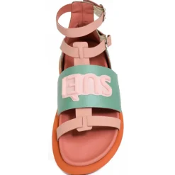 Suèi - Sandals of Tiffany/Rose with Patch Suèi - Handmade in Italy - Luxury Exclusive Collection - Avvenice