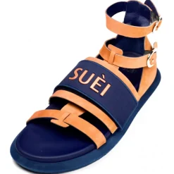 Suèi - Sandals With Velcro Smart/Suèi - Handmade in Italy - Luxury Exclusive Collection - Avvenice