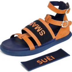 Suèi - Sandals With Velcro Smart/Suèi - Handmade in Italy - Luxury Exclusive Collection - Avvenice