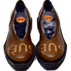 Suèi - Slip-On of She-Goat Leather with Hexagonal Heels - Grey - Black - Handmade in Italy - Luxury Exclusive Collection - Avvenice