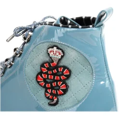 Suèi - Sneakers with Patch Snake - Handmade in Italy - Luxury Exclusive Collection - Avvenice