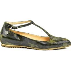 Suèi - T-Bar Ballerina of Beige Calf - Handmade in Italy - Luxury Exclusive Collection - Avvenice