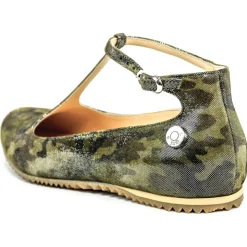 Suèi - T-Bar Ballerina of Beige Calf - Handmade in Italy - Luxury Exclusive Collection - Avvenice