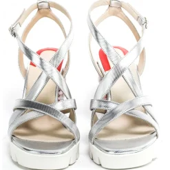 Suèi - Wedged Sandals of Multicolor Fabric - Handmade in Italy - Luxury Exclusive Collection - Avvenice